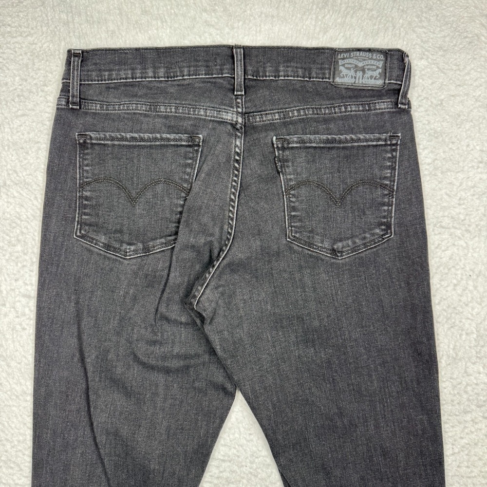 Levi's 311 Shaping‎ Skinny Jeans Black Dark Wash Stretch Denim Pants Size 30x28 - Picture 12 of 13
